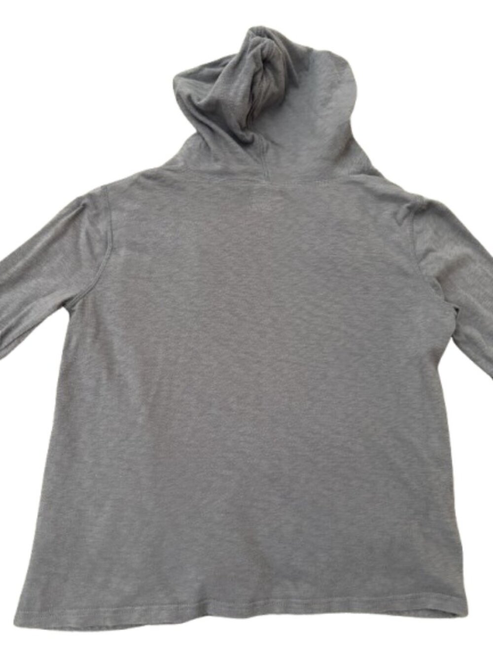 Banana Republic Heather Gray Jersey Knit Open-Front Hooded Cardigan - Picture 4 of 6